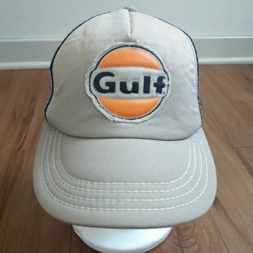 Gulf 1963 Trucker Hat Adjustable Snap Back Net Cap - Picture 2 of 7